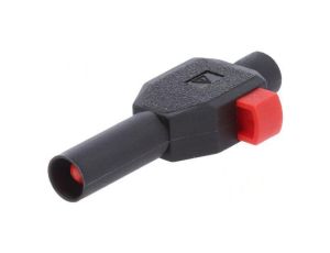 Złącze laboratoryjne bananowe 4mm wtyk 10A 600V czarny 22.3007-21