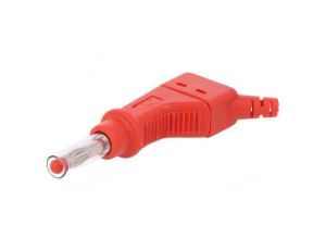 Złącze laboratoryjne bananowe 4mm wtyk 32A 600V czerwony 66.9328-22