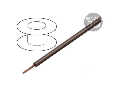 Przewód Silivolt-1V 1x2,5mm2 linka Cu silikon brązowy 1,5kV, cena za 1m, 61.7610-27