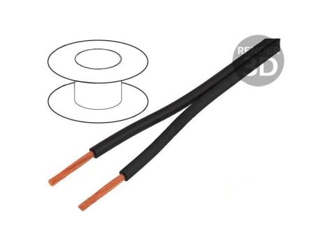 Przewód SILI-ZW 2x0,75mm2 linka Cu silikon czarny 1kV, cena za 1m, 61.7731-21