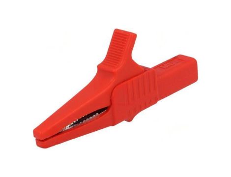 Zacisk krokodylkowy 32A 1kVDC czerwony Zakr.chwyt: max.20mm 66.9755-22
