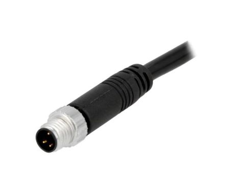 Złącze M8, męskie, PIN:4, wtyk, proste, 30V 8-04AMMM-SL7A05