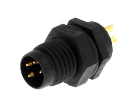 Złącze M8, męskie, PIN:4, gniazdo, proste, 30V 8P-04PMMS-SF7001