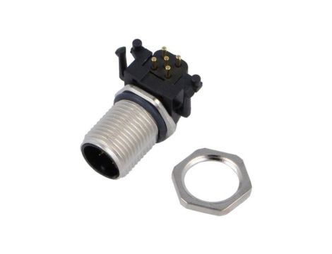 Złącze M12, męskie, PIN:5, gniazdo M12A-05PMMR-SF7003