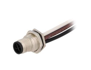 Złącze M12, męskie, PIN:4, gniazdo M12S-04PMMS-SF8B15