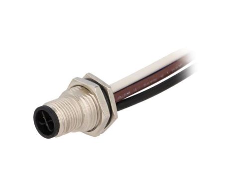 Złącze M12, męskie, PIN:4, gniazdo M12S-04PMMS-SF8B15