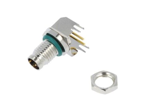 Złącze M8, męskie, PIN:2, gniazdo, kątowe 90, 60V M8AS-02PMMR-SF8001