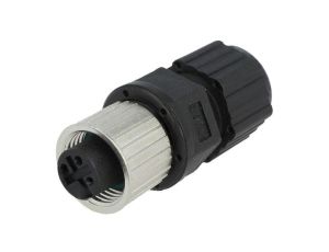 Złącze M12, żeńskie, PIN:3, wtyk, proste, 250V M12A-03BFFA-SL8001