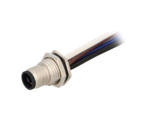 Złącze M12, męskie, PIN:4, gniazdo M12T-04PMMS-SF8B15