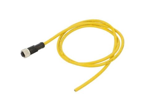 Złącze M12, żeńskie, PIN:5, wtyk, proste, 60V M12A-05BFFM-SL8A01