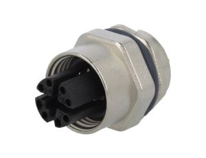 Złącze M12, żeńskie, PIN:8, gniazdo, proste MSXS-08PFFP-SF7001