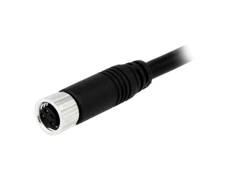 Złącze M8, żeńskie, PIN:4, wtyk, proste, 30V 8-04AFFM-SL7A01