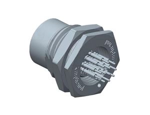 Złącze M12, żeńskie, PIN:12, gniazdo M12A-12PFFP-SF8001