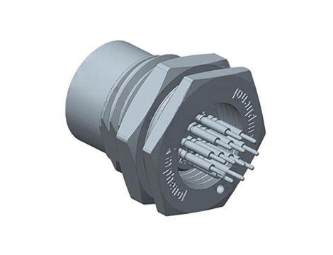 Złącze M12, żeńskie, PIN:12, gniazdo M12A-12PFFP-SF8001