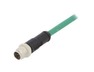 Złącze M12, męskie, PIN:8, wtyk, proste, 50V MSXS-08BMMM-SL7X02
