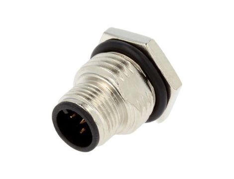 Złącze M12, męskie, PIN:5, gniazdo, proste, 60V M12A-05PMMP-SF8002