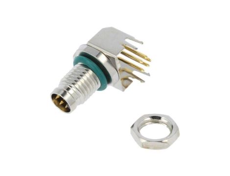 Złącze M8, męskie, PIN:5, kątowe 90, 30V M8AS-05PMMR-SF8001