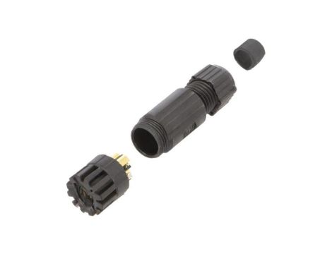 Złącze M8, żeńskie, PIN:4, wtyk, proste 8P-04BFFB-SL7001