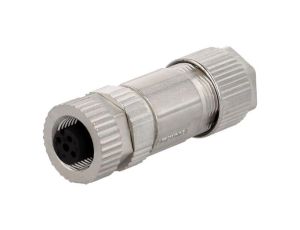Złącze M12, żeńskie, PIN:5, wtyk, proste, 250V MSAS-05BFFB-SL7001