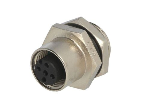 Złącze M12, żeńskie, PIN:5, gniazdo, proste, 60V M12A-05PFFS-SH8001