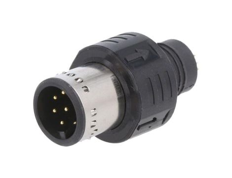 Złącze M12, męskie, PIN:8, wtyk,50V APPM-A08MAPAN-AS1