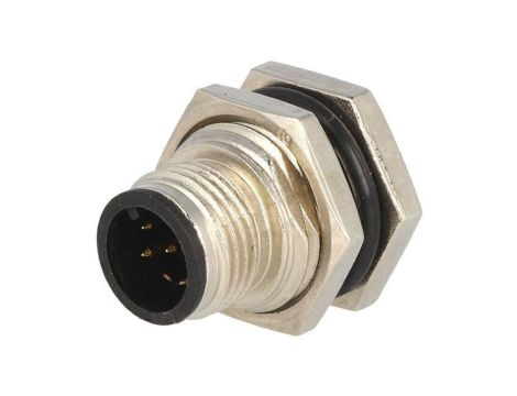 Złącze M12, męskie, PIN:8, gniazdo, proste, 30V M12A-08PMMS-SF8001