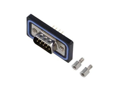 Złącze D-Sub, męskie, PIN:9, wtyk, proste SDB-09PMMP-SL8001
