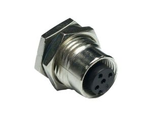 Złącze M12, żeńskie, PIN:4, gniazdo M12D-04PFFS-SF8001