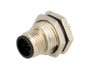 Złącze M12, męskie, PIN:8, gniazdo, proste, 30V M12A-08PMMP-SF8001