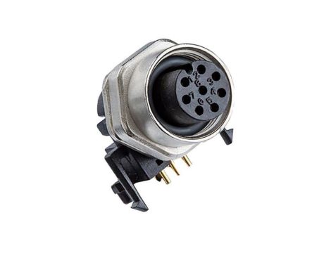 Złącze M12, żeńskie, PIN:8, gniazdo M12A-08PFFR-SF7003