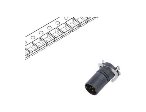 Złącze M12, męskie, PIN:8, gniazdo, proste, 30V MSAS-08PMMT-EE0001