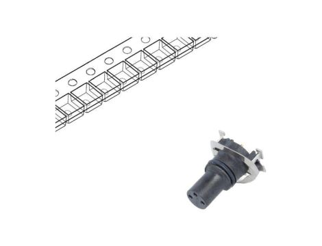 Złącze M8, żeńskie, PIN:3, gniazdo, pionowe, 60V M8S-03PFFT-EE0001