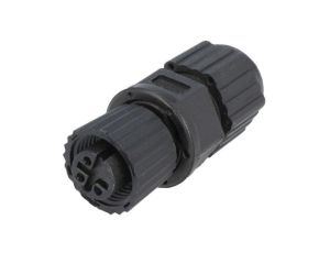Złącze M12, żeńskie, PIN:3, wtyk, proste, 250V MSAP-03BFFA-SL8001