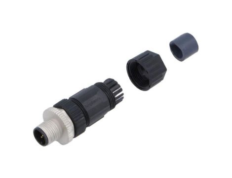 Złącze M12, męskie, PIN:5, wtyk, proste, 250V M12A-05BMMB-SL7001
