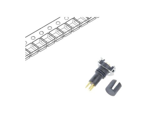 Złącze M8, męskie, PIN:4, gniazdo, pionowe, 30V M8S-04PMMT-EE0001
