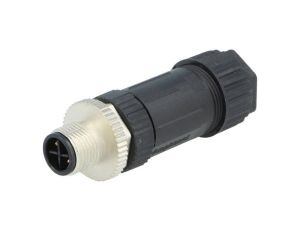 Złącze M12, męskie, PIN:4, wtyk, proste M12S-04BMMB-SL7002
