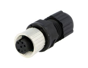 Złącze M12, żeńskie, PIN:8, wtyk, proste, 30V M12A-08BFFA-SL8001