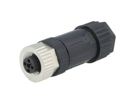 Złącze M12, żeńskie, PIN:4, wtyk, proste M12T-04BFFB-SL7002