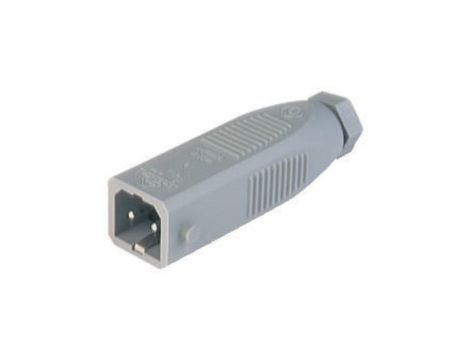 Prostokątne złącze zasilające do samokonfekcjonowania (seria ST) męskie 2+PE 230 VAC/DC 16 A AC/6 A DC STAS 20 931265106