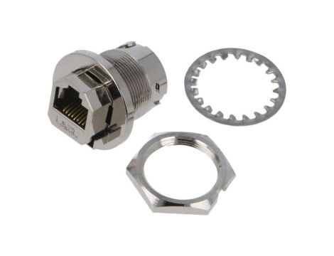 Złącze RJ45, żeńskie, PIN:8, proste RCM-6APFFH-TCM7001