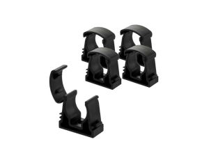 Uchwyt do rur kablowych Peszli Zamykany Uniwersalny 20mm UZU-20 Czarny 5szt