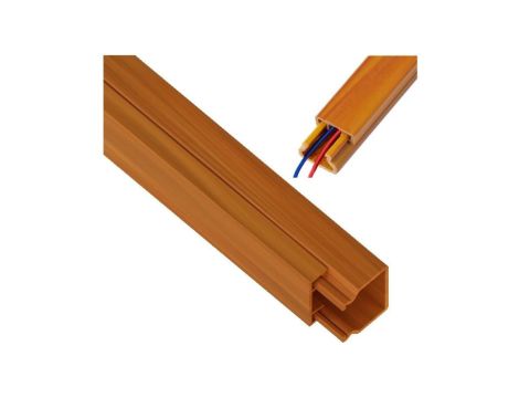Korytko Kanał Kablowy Elektroinstalacyjny MKE 18x20mm Drewno Jasne 2m 1szt.