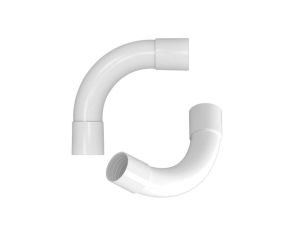 Złączka Kątowa Sztywna Łącznik do rur sztywnych 40mm Biała 1 sztuka AKS