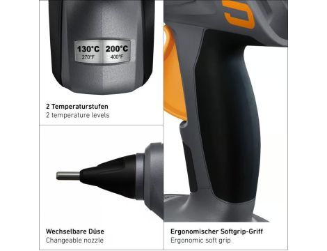 Zestaw STEINEL do wgniotek w lakierze z pistoletem MG5011 - 6