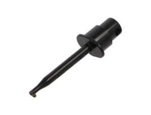 Chwytak pomiarowy haczykowy 1A 60VDC czarny 2mm 30VAC 24.0139-21