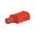Adapter BNC gniazdo czerwony lutowany Wersja: izolowane 67.9569-22