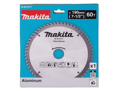 MAKITA PIŁA TARCZOWA  190x30x60z ALUMINIUM - 2