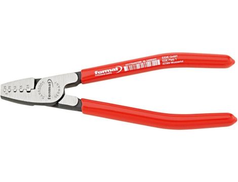 Szczypce do zagniatania tulejek kablowych 0,25-2,5qmm profil trapezowy FORMAT