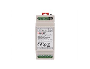 Sterownik LED MiLight 8-stref uniwersaln y 5w1 na szynę DIN 6A/kan. max.10A LS2S