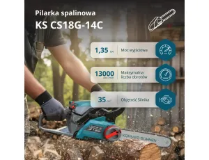 KS PIŁA ŁAŃCUCHOWA SPALINOWA CS18G-14C - image 2